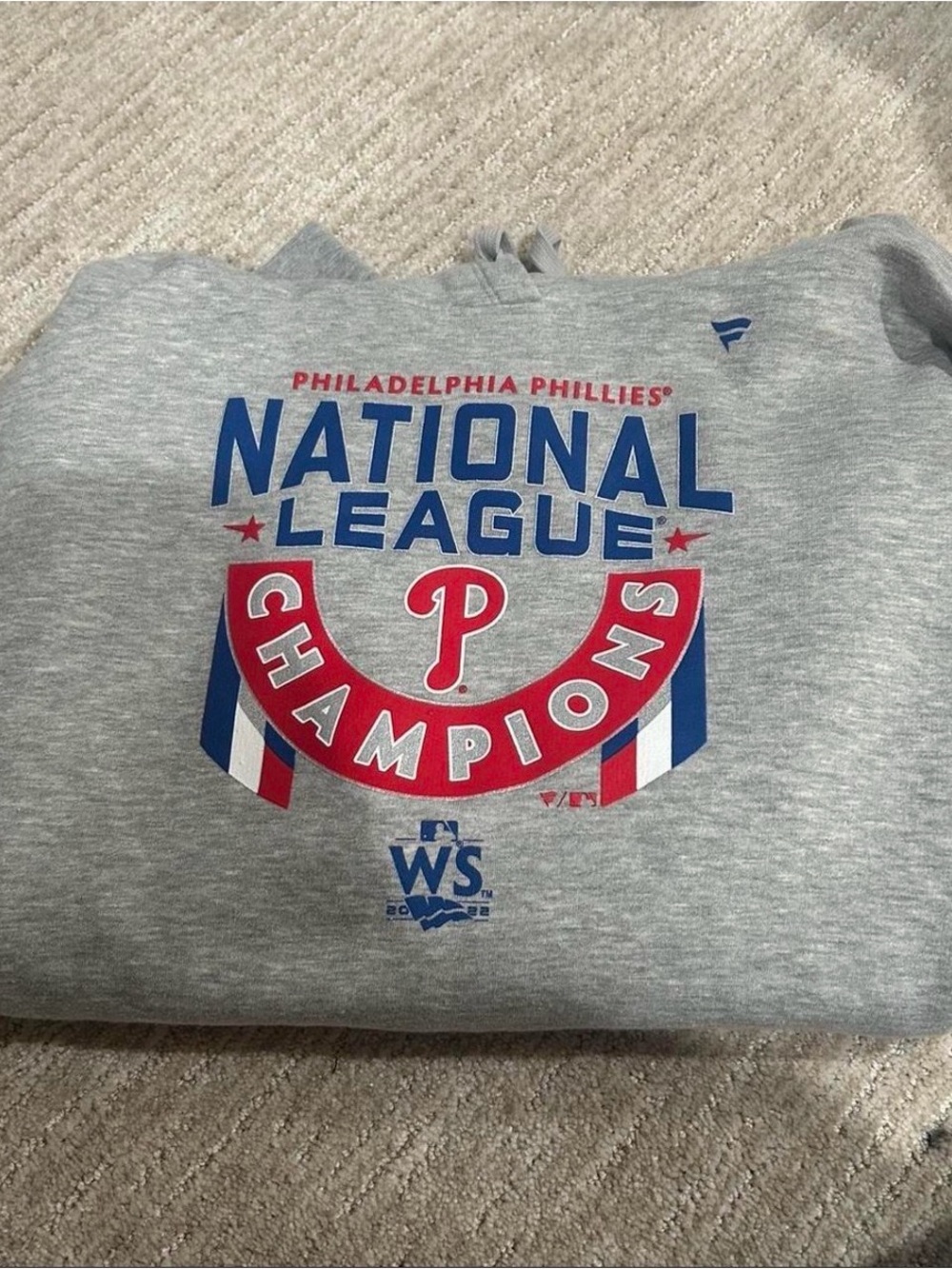 Fanatics Philadelphia Phillies Gray National League Champions Hoodie
